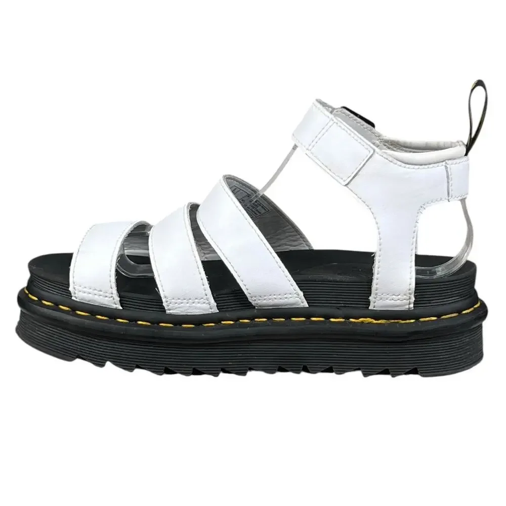 Dr. Martens Blaire White Leather Platform Sandal Size US 7 - Picture 2 of 10